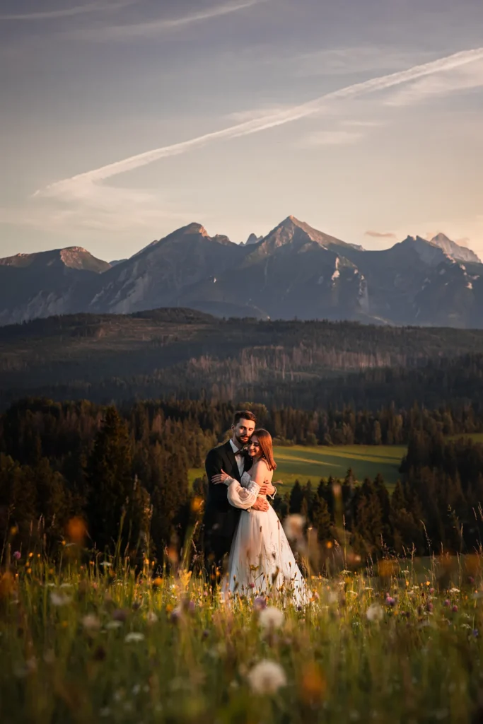 Sesja ślubna- Iza i Sławek na tle Tatr